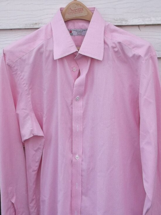 Turnbull & Asser Other - Turnbull & Asser Pink Herringbone Dress Shirt – Classic Fit, 16.5 / 42